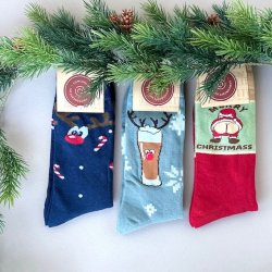 Herresokker sjove jule motiver