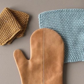 grydelap mynte strikket b: 22 l: 22