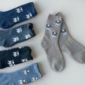 Herre strmper vinter dog Bomuld