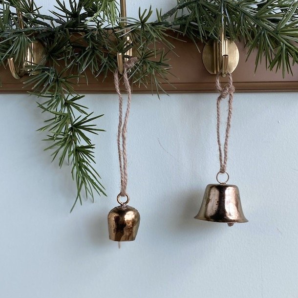 Klokke  metal Antik gold