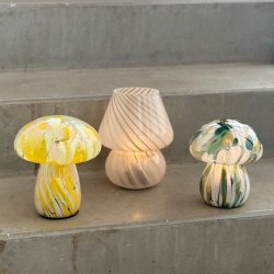 Lampe Mushy chips, glas 17x15 cm