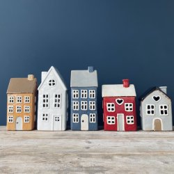 Hus til fyrlys, H20 keramik