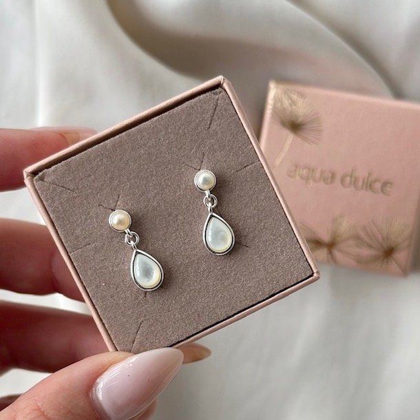 restikker CELESTIA PEARL DROP Sterling slv