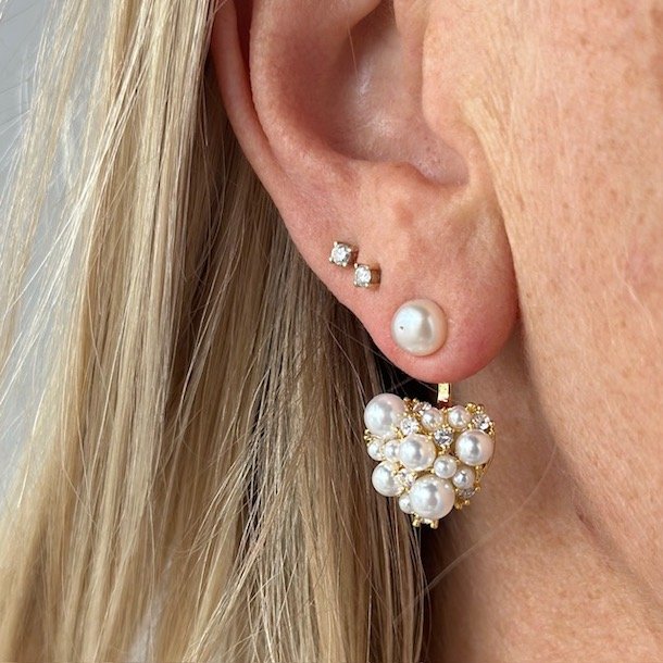 restikker AMORE pearls forgyldt slv