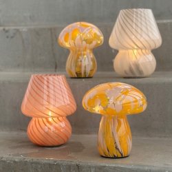 Lampe Mushy chips, glas 17x15 cm