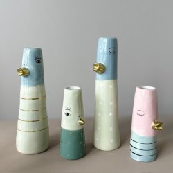 Vase ansigt med nb keramik