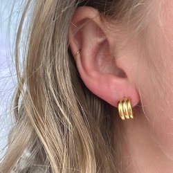 restik creoler GILDA 13 mm vandfast 18kt. forgyldt