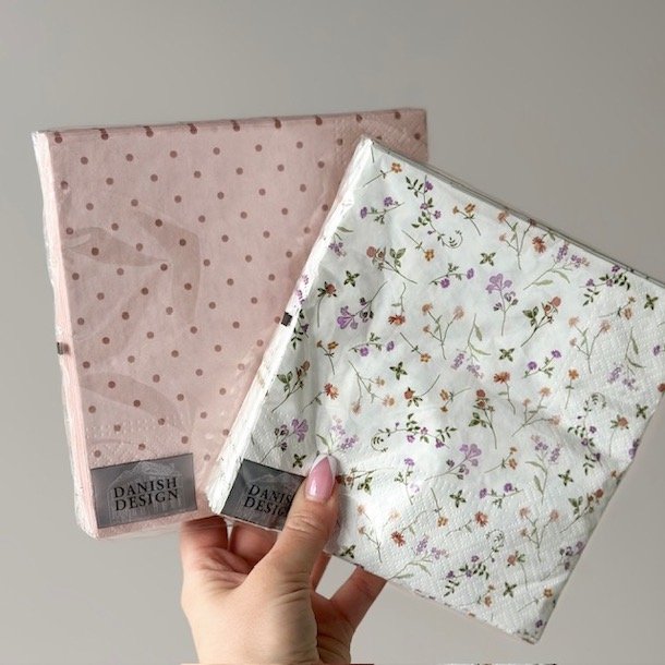 Servietter 3-lags papir 33 x 33 cm