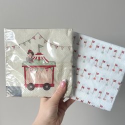 Servietter flag 3-lags papir 20stk