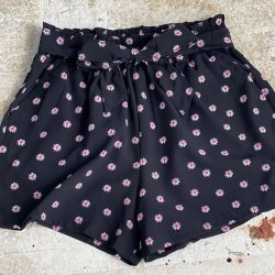 Shorts mini blomst - S - XXXL