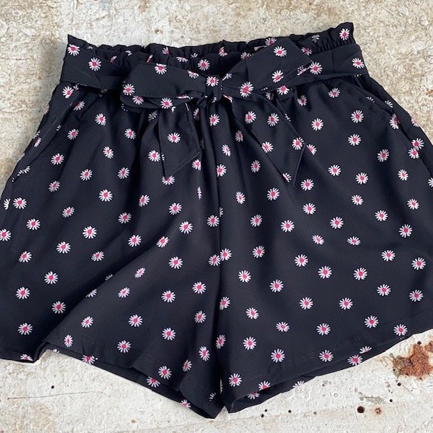 Shorts mini blomst - S - XXXL