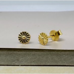 Sm restikker TINY DAISY forgyldt Slv