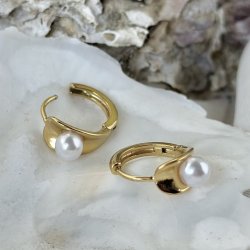 Hoops SIMPLE LAGOON 14 mm vandfast 18kt. forgyldt