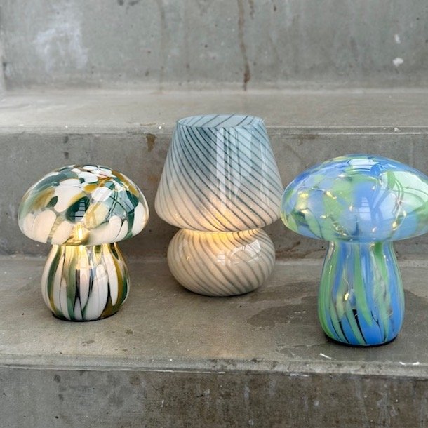 Lampe joyful glas 19x15 cm