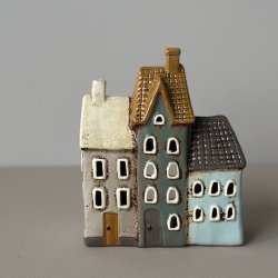 Hus til fyrfadslys  keramik