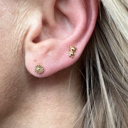 Sm restikker TEDDY Forgyldt Slv