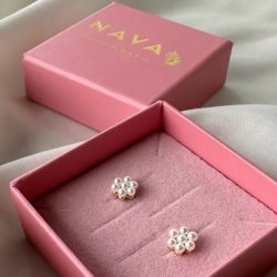 restikker Flora blossom forgyldt slv