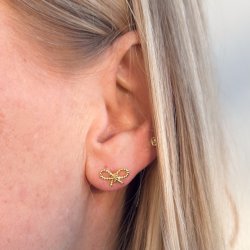 restikker ROPE BOW  Forgyldt Slv