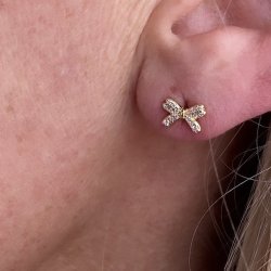 reringe sljfe DARLING BOW ROSE Forgyldt Slv