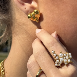 restikker LILY vandfast 18 kt. forgyldt