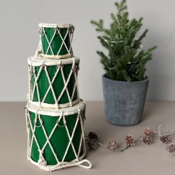 Tromme st tr trommer med skind - 3 dele