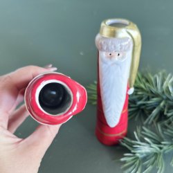 Vase julemand m/hue D4x15cm keramik