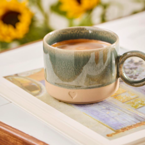 Krus m/hank hjerte Stentj