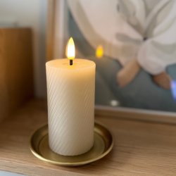 LED bloklys snoet H 10 x  5,5 cm