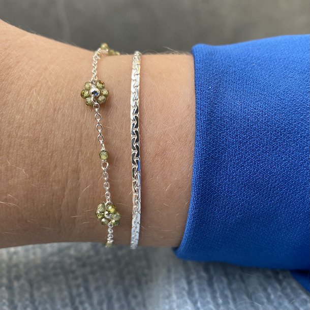 Armbnd COBRA sterling slv