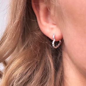 Creoler hjerte LOVE ME Sterling Slv