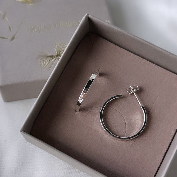 Hoops ELENA 18 mm Sterling Slv