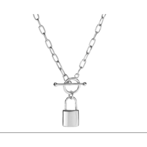 halskde LOCK LOVE  Slv