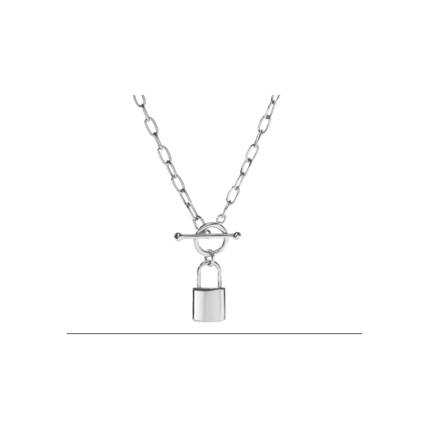 halskde LOCK LOVE  Slv