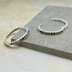 Vigga creoler 25 mm slv