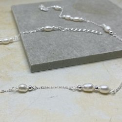 RISA halskde m. perler slv