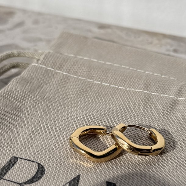 �reringe SOFT HOOP - Guldbelagt vandfast