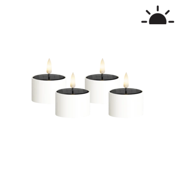 Solar fyrfadslys udend�rs - 4 stk 