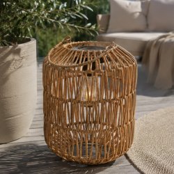 Solar lanterne med flet H: 23 cm