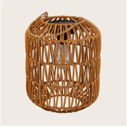 Solar lanterne med flet H: 23 cm