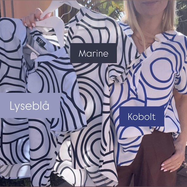 Sommerbluse Elisa bomuld str. M-3XL