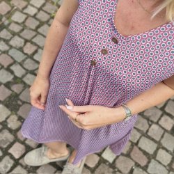 Strandkjole med lille flse rme str m-xxl