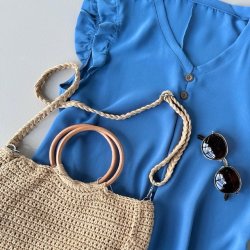 Strandkjole med lille flse rme str m-xxl