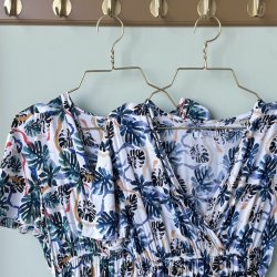 Midi kjole monstrea viskose M-XXL