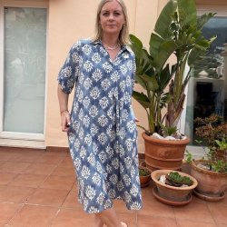 Kjole ZENNA SUN viskose str. S-XL