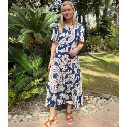 Skjortekjole emma viskose str. M-4XL