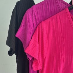 T-shirt sommer kjole rib viskose str. M-XXL