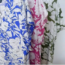 Sommer kjole med lille rme viskose str m-4xl