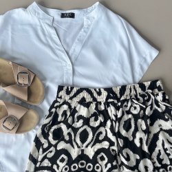 Sommer bluse bomuld str. str. L-3XL