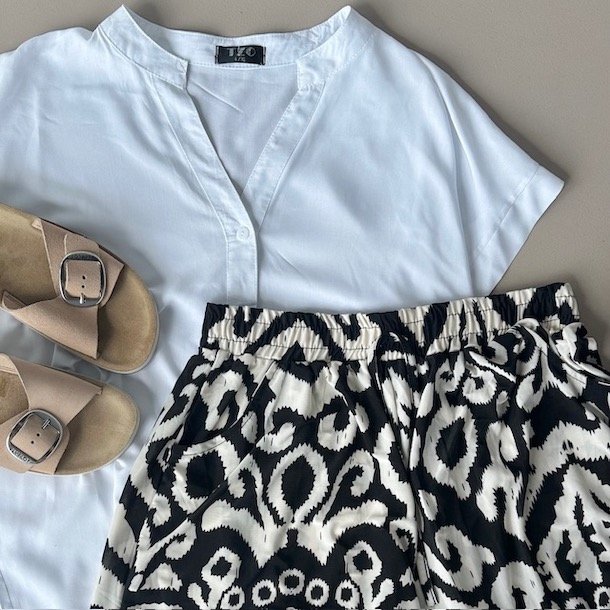 Sommer bluse bomuld str. str. L-3XL