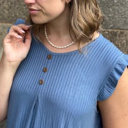 Sommer kjole rib viskose str. M-XXL